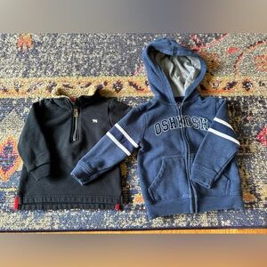 Lot fleece Sweatshirts OshKosh B'Gosh Carter's zipper hoodie 12-18m